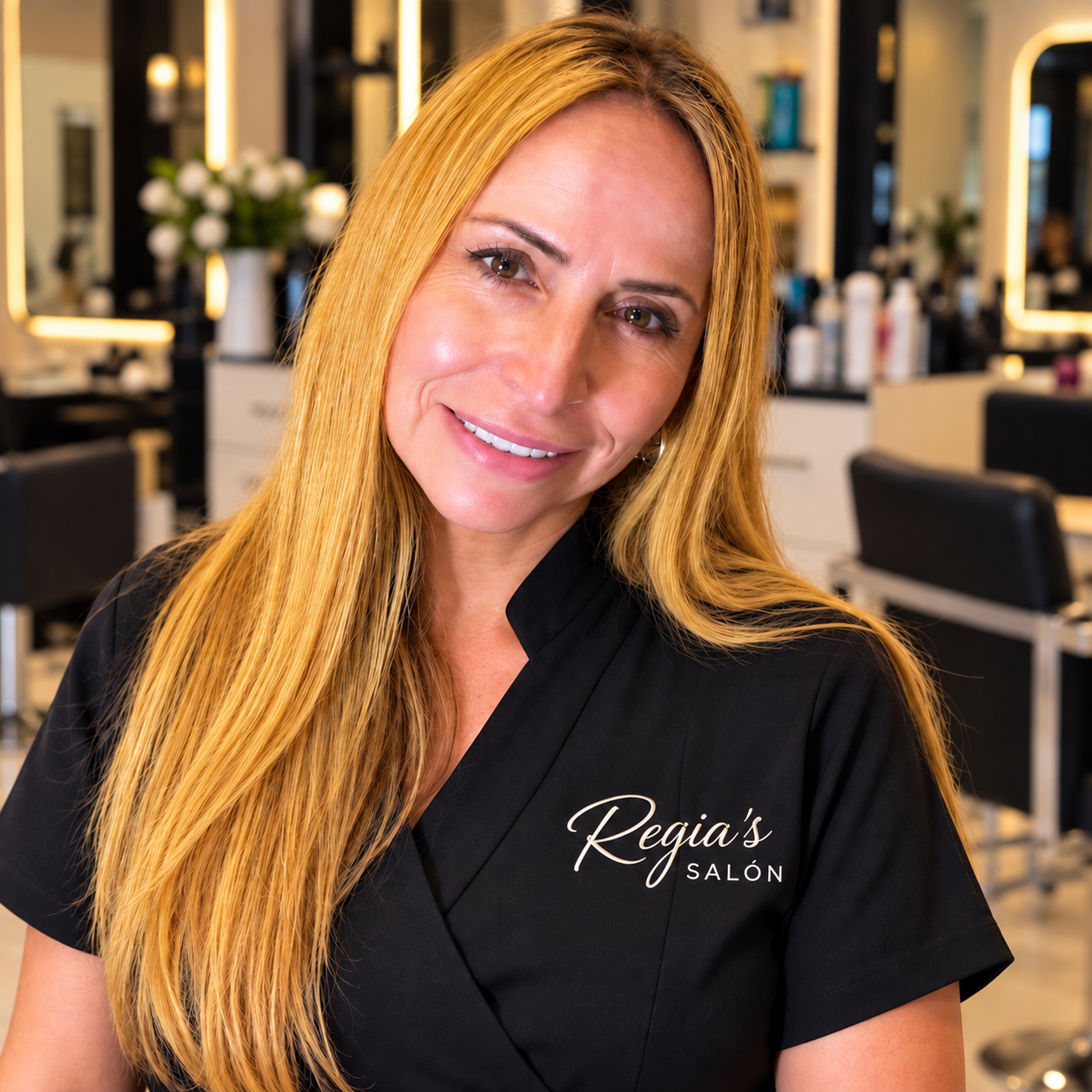 Mary Gonzales, fundadora y dueña de Regia's Salon
